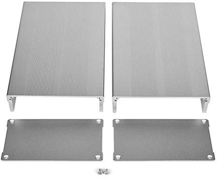 VOBOR Scatola Elettronica in Alluminio 55x106x160mm - Contenitore di Raffreddamento Con Custodia Tipo Split per Progetto di Strumento