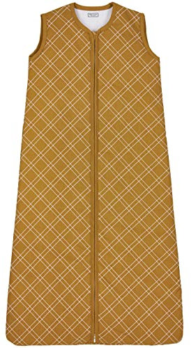 MEYCO Schlafsack Winter - Babyschlafsack gefüttert - 110cm - Double Diamond - Honey Gold