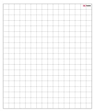 ALLboards Feuille Magnétique Effaçable à Sec 80x95cm - Petits Carreaux