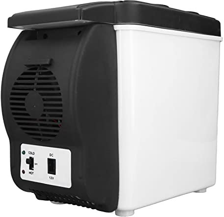 Nachukan Réfrigérateur De Voiture 12 V - Mini Réfrigérateur 6 L avec Congélateur, Glacière électrique à Double Usage Chaud Et Froid, Boîte à Médicaments Portable