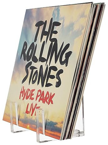 LANXGNAN Support de rangement en vinyle acrylique transparent Organisateur de livres avec style