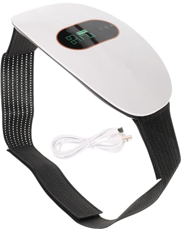 minkissy Elektrischer Bauchmassagegürtel Mit Vibration Tragbares Wiederaufladbares Taillenmassagegerät Aus Robustem Abs Praktisches Fitness Schlankheitsgerät Für Bauch Körpermassage Als