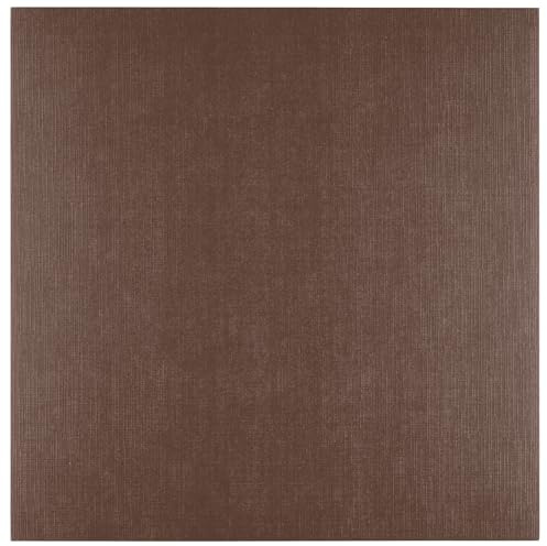 Florence Tonkarton 30,5 x 30,5 cm - 100 St. mit Leinen Struktur Bear (Braun) 250 g - Scrapbooking Bedarf und Bastelpapier für Kartenbasteln, Scrapbooking und Journaling - Reißfest Buntpapier