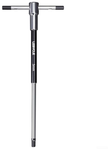 Getdoublerich Juego de herramientas de llave hexagonal con mango en T para bicicleta, 9 tamaños para reparaciones y mantenimiento fáciles (5 mm)