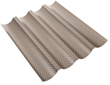 MAGICLULU Französische Brotbackform Antihaftbeschichtete Kastenform Zum Backen Mit 4 Schlitzen Baquetten-tablett