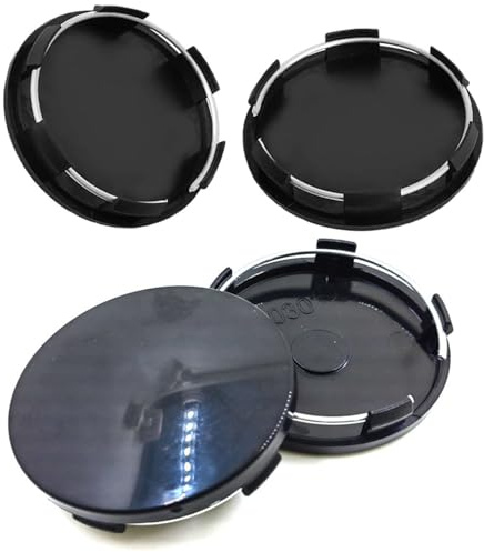 4 Stück Radnabenkappen,Nabendeckel 60mm Universal Nabendeckel Radnabenabdeckung, Felgendeckel,Felgenkappen,Universal Radnabenkappen aus Hochwertiges ABS(OD 60mm ID 56mm)