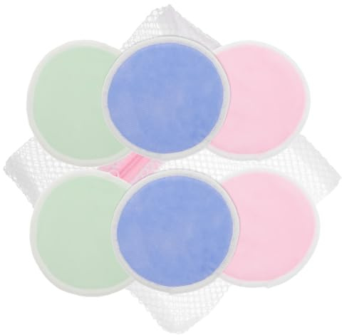 Didiseaon Lot De 7 Démaquillants En Velours Et Fibre De Bambou Nettoyants Et Doux Pour La Peau Lingettes Démaquillantes Éponges Pour Le Visage En Fibre De Bambou
