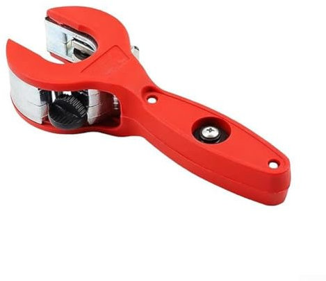 Jonikuper Tagliatubi a cricchetto, taglio efficiente, per alluminio, acciaio inossidabile e rame, struttura robusta, spazi ristretti con una sola mano (rosso)