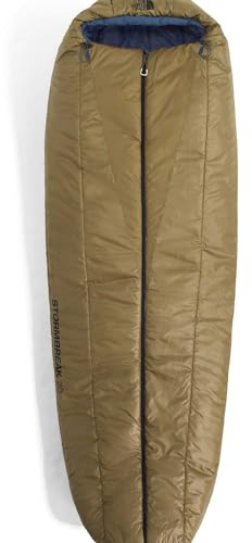 THE NORTH FACE Stormbreak 20F/-7C Sleep Bag, Cedar/Summit Navy, Regular | Water Repellent, Fully Insulated