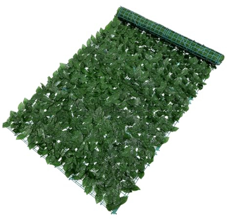 ifundom 0.5m Artificial Plant Fence Simulation Garden Trellis Green Wall Decor Privacy