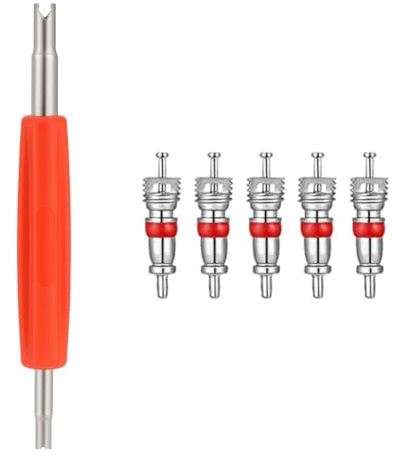 Manovella Ventilausdreher 123 mm mit 5 Ventileinsätzen für TR412–TR418