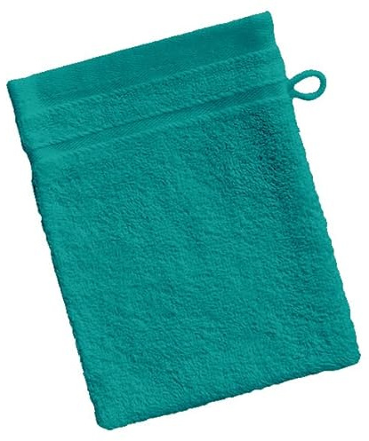 B BARCELOHOGAR Manopla Baño Rizo Diamante (86 Esmeralda, 15X20 cm)