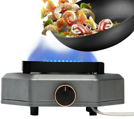 Fornello Da Campeggio - Stufa A Gas Per Escursionismo | Bruciatore A Propano Portatile 7800 W Per Escursioni E Picnic All'aperto