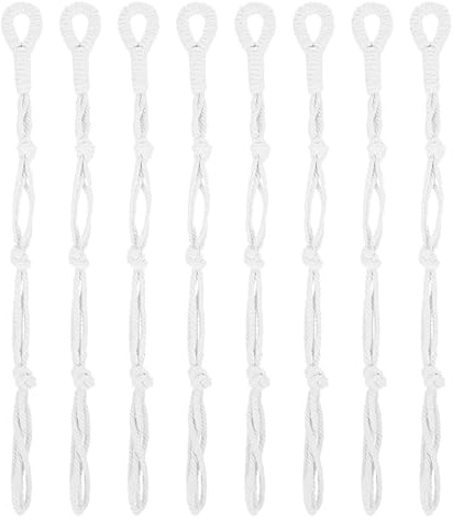 Gatuida 8 extensores para colgadores de plantas - Cuerda de algodón tejida para colgar plantas - Extensores de macramé para macetas, ideales para exteriores, interiores, sala de estar, balcón y