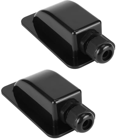 2 pezzi Passacavo singolo solare, scatola di connessione in ABS, presa di ingresso cavo solare IP68 per cavi da 3-10 mm, per moduli solari su camper, barche, cabine