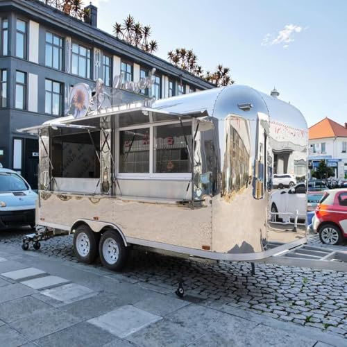 COGSUN Tow Behind Food Truck Trailer for Sale, Fully Equipped Mobile Food Trailer with Kitchen, Commercial Concession Trailer for Street Vendors, Events, Catering and Outdoor Business