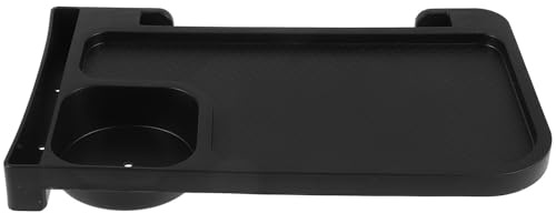 GAROZATION Bandeja Portavasos Soporte Portátil de Abs Negro para Silla Plegable para Proteger Vaso y Teléfono Durante Actividades Deportivas Sillón Reclinable