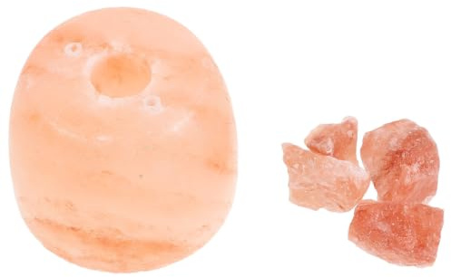 HEANUJJ Saltsten Crystal Rock för Lampa Dekoration Rosa Saltbit för Sovrum Aromalampor och Hem Feng Shui Lättinstallerad och Utbytbar Saltkristall