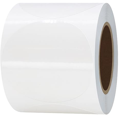 HYBSK 2 Zoll Runde Transparente Einzelhandels-Verpackungssiegel Kreisförmige Oblaten-Aufkleber 51 mm Transparente Etiketten (2 Zoll)