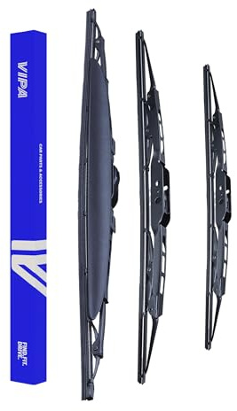 Vipa Car Parts Premium Wiper Blade Set | fits: FORD ECOSPORT SUV (Oct 2013 to Oct 2017) | All-Weather Performance | Durable, Streak-Free Windshield Wipers | Easy Installation