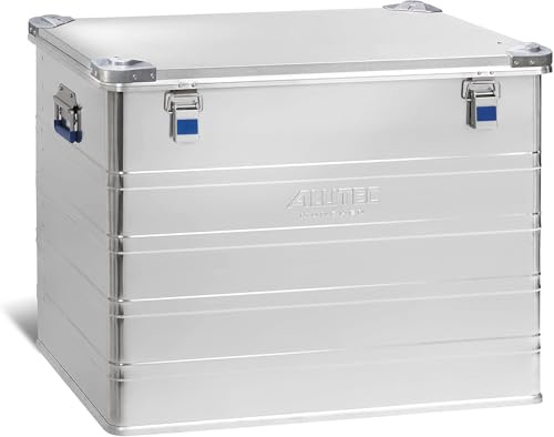 ALUTEC Aluminiumbox Industry 243 (Inhalt 243 l, Innenmaße (LxBxH) 750 X 550 X 590 mm, Staub-/spritzwassergeschützt, Werkzeugbox, Aufbewahrungskiste, Gewicht 8,98 kg) 13243