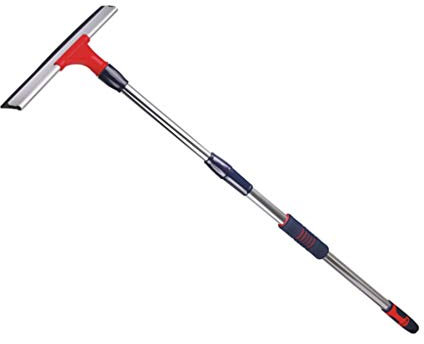 HANETTOYAGE Raclettes de Douche, Télescopique Professionnel Lames D'essuie-Glace en Caoutchouc for Salle De Bains Maison De Grande Hauteur Et Fenêtres Vitrées