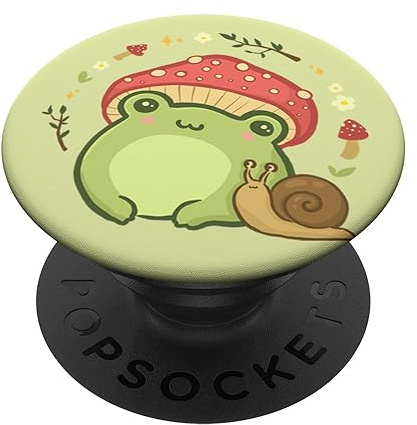 PopSockets Cottagecore ästhetische Froschschnecke niedlich Weinlese PopSockets mit austauschbarem PopGrip