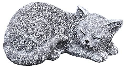 stoneandstyle Steinfigur Katze Melina Steinguss frostfest wetterfest