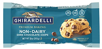 Ghirardelli Chocolate Company - Chispas de chocolate negro sin lácteos para hornear (12 unidades, 284 ml)