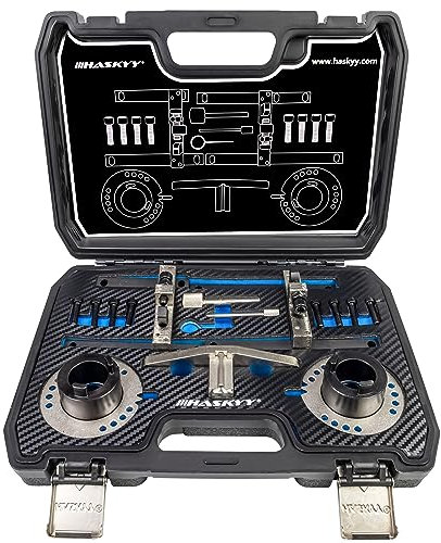 HASKYY 16 Piezas Herramienta de Ajuste del Motor Juego de Herramientas para la Correa de distribución Compatible con 1.0 EcoBoost SCTi Focus Fiesta B C MAX