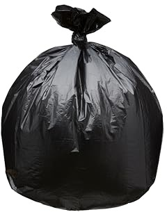 Top Knot Bags Müllbeutel, 101,6 x 117,8 cm, 1,5 mm, schwarz, 100 Stück, Müllbeutel, 40 Liter, 42 Gallonen, 43 Gallonen, 44 Gallonen, hergestellt in den USA