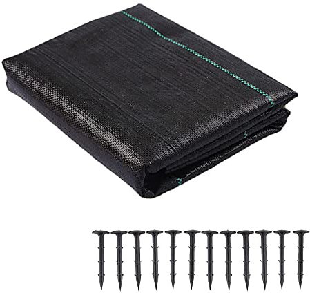 SHITOARIAR Weed Control Membrane,1m*10m Heavy Duty Weed Control Fabric Ground Cover Weed Control Fabric Landscape Fabric for Weed Barrier in Garden, Ground Cover