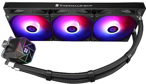 Thermalright Aqua Elite 360 V3 Refroidisseur de processeur liquide, taille de rangée de refroidissement à 360°, 3 ventilateurs PWM de 120 mm, roulements S-FDB, pour AMD/AM4/AM5, Intel