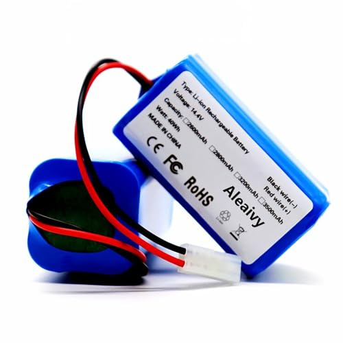 Aleaivy 14.4v 2600mAh Rechargeable Li-ion Battery for Robot Vacuum-Mop Essential G1 Vacuum Cleaner 18650 Battery Pack