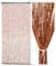 Ezcasch 90x195cm Bamboo Beaded Door Curtain - 52 Strands Brown Bead Curtain for Doorway- Retro Handmade Natural Wood Curtain Fly Screens for Doors