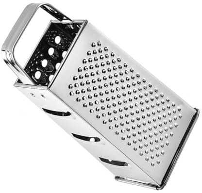 Cabilock 2 Pz Grattugia a Lati Ricotta con Frutta Grattugie per Cucina Multistrumenti Macina Formaggio Grattugia Tritacarne Pelapatate Grattugia Rotonda Silver Acciaio Inossidabile