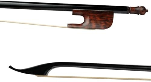 arco de violín para adultos Arco De Violín De Estilo Barroco Arco De Fibra De Carbono De Tamaño 4/4 Con Cola De Arco De Madera Serpentina Crin Blanco Duradero Y Ligero