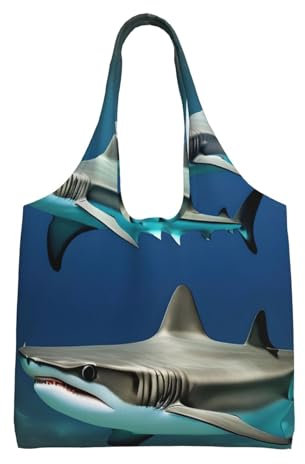 EdWal Robuste Canvas-Tragetasche, wiederverwendbar, Stofftasche, modische Tragetasche für den täglichen Gebrauch, Schwarz , Einheitsgröße