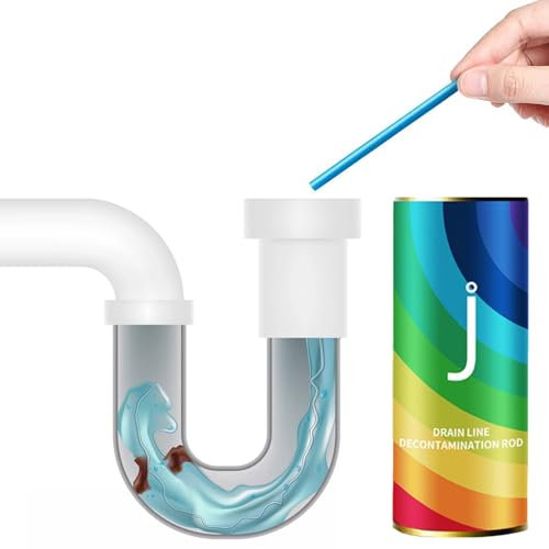 Varillas de drenaje enzimáticas y desodorizante para fregadero de cocina, limpiador de alcantarillado, removedor de obstrucciones de cabello, herramienta de limpieza de fregadero, herramienta de