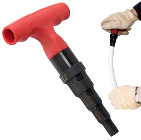 Attrezzo Per Sbavatura Metalli,Rimuovi Sbavature per Tubazioni - Utensile 4-in-1 Multistrato Interno Adattabile 15-32 Mm Tagliatubi Girevole A Cricchetto Di Precisione Per Calibrazione Aeromobili E Au