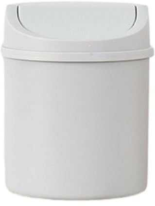 Table Top Trash Can - Mini Desktop Trash Can With Swing Lid - Used for Bathroom,Home,Vanity Tabletop,Kitchen, Bedroom,Car - PP Material,strong And Durable,Fresh Color Matching,Removable Cover