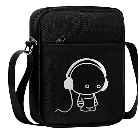 LEXICANMHS Borsa a tracolla per jogging per bambini, marsupio porta cellulare per ragazzi e ragazze, tasca sul petto per cellulare, smartphone, chiavi, logo per bambini, dimensioni: 25 * 23 * 5 cm