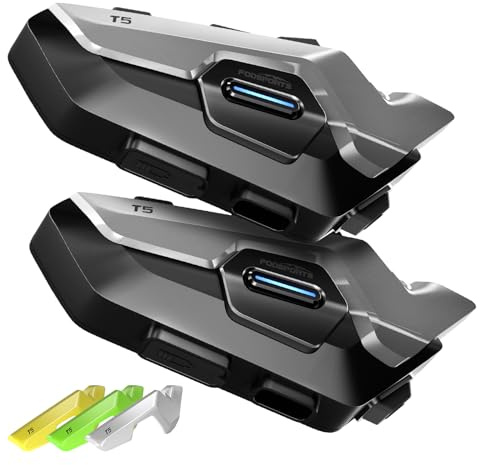 Fodsports T5 Motorcycle Bluetooth5.4 Headset Motorbike Intercom