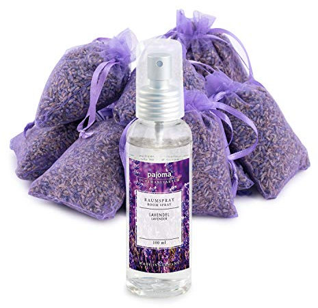 Pajoma 10 saquitos Lavanda Bolsa Sachets Plus Disponible con Aceite aromático habitación o Velas