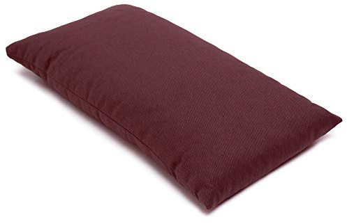 GIRAFFENLAND Hirsekissen 20x40cm mit Reißverschluss, Farbe weinrot - mit Bio Hirseschalen