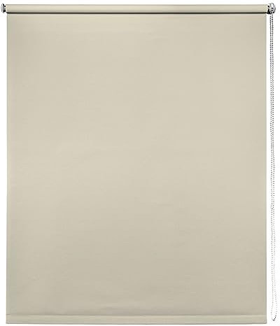 Thermal Blackout Blinds, Natural 90cm (35.43), 165cm Drop - Blackout Roller Blinds For Inside and Outside Recess Fitting - Window Blinds of Multiple Colours and Sizes by New Edge Blinds