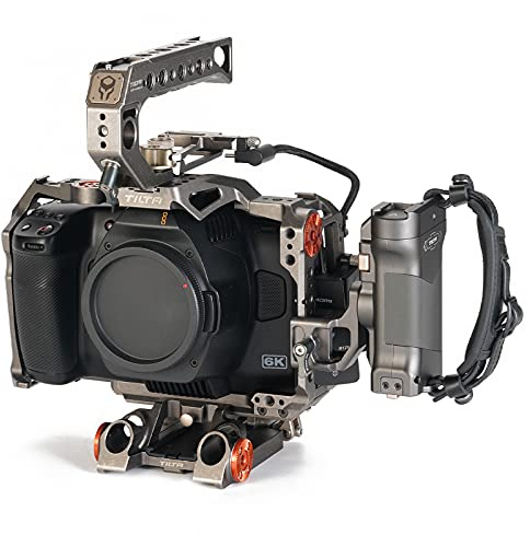 Tilta Kit avancé Compatible avec BMPCC 6K Pro Full Camera Cage Design détachable Léger Compact Durable Installation Facile Tactique Gris TA-T11-A
