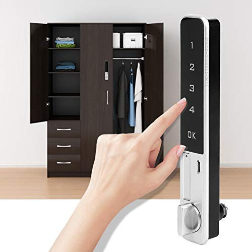 Serrure d'armoire à clavier tactile, serrure d'armoire électronique, serrure de porte, serrure à clavier, classeur de verrouillage pour tiroir d'armoire de maisons d'écoles
