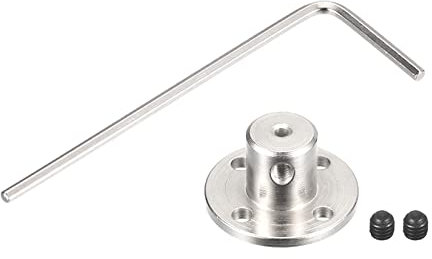 sourcing map 5Pcs 2mm Bride Accouplement Raccord Axe Raccords pour DIY RC Modèle Moteurs, 10pcs Fixer Vis 5pcs Clé Hexagonale