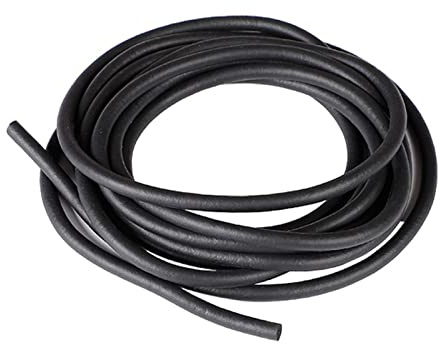 TOP-VIGOR Bande d'étanchéité en caoutchouc EPDM, 6 mm de diamètre x 3 mètres de long, bande ronde en mousse solide pour joints de bricolage, tubes en mousse, artisanat
